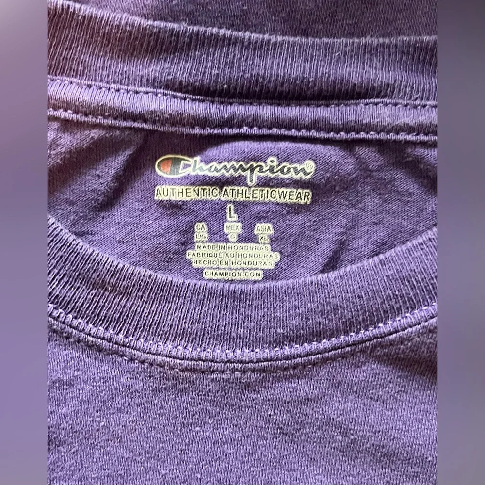 Champion Purple‎ and Yellow Athletic Long Sleeve Shirt - Picture 2 of 7